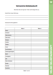 Selbstauskunft Veligo De Selbstauskunft Download Kostenlos
